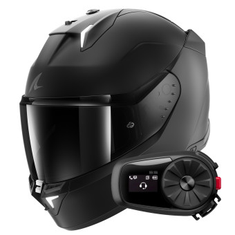Integral Shark Skwal i3 Dark Shadow Edition Mat KMA + Kit Bluetooth 5S Solo