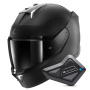 Casque Integral Shark Skwal i3 Dark Shadow Edition Mat KMA + Kit Bluetooth BT Mini