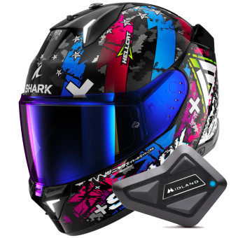 Integral Shark Skwal i3 Hellcat KUB + Kit Bluetooth BT Mini