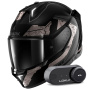 Casque Integral Shark Skwal i3 Hellcat Mat KUA + Kit Bluetooth Lokui K30