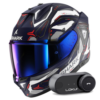 Integral Shark Skwal i3 Linik BWR + Kit Bluetooth Lokui K30
