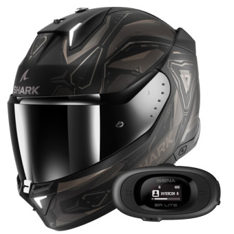 Casque Integral Shark Skwal i3 Linik KAA + Kit Bluetooth 5R Lite Casque Integral Shark Skwal i3 Linik KAA + Kit Bluetooth 5R Lite