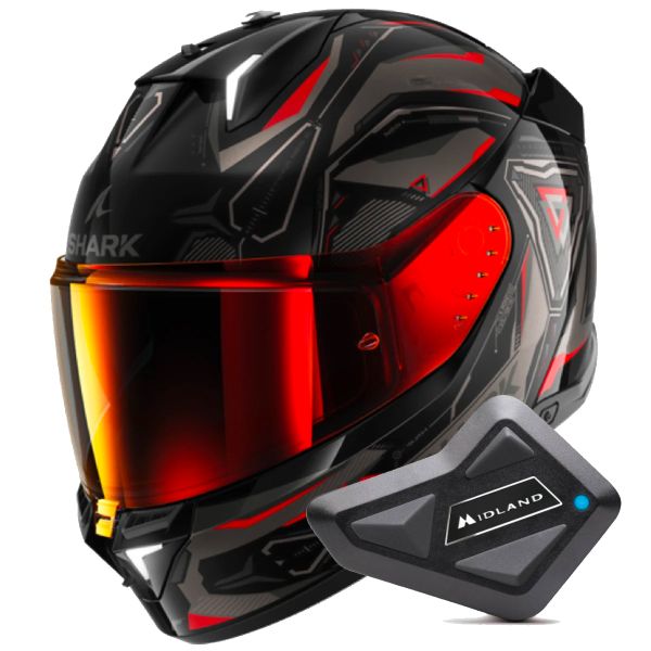 Integral Shark Skwal i3 Linik KAR + Kit Bluetooth BT Mini Integral Shark Skwal i3 Linik KAR + Kit Bluetooth BT Mini