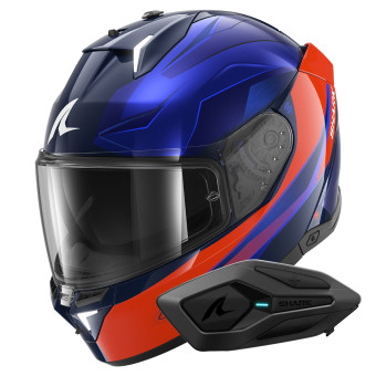 Casque Integral Shark Skwal i3 Mekarium BOB + Kit Bluetooth Sena for Shark Solo Casque Integral Shark Skwal i3 Mekarium BOB + Kit Bluetooth Sena for Shark Solo