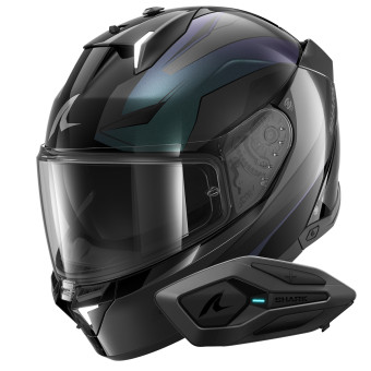 Casque Integral Shark Skwal i3 Mekarium KXA + Kit Bluetooth Sena for Shark Solo Casque Integral Shark Skwal i3 Mekarium KXA + Kit Bluetooth Sena for Shark Solo