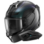 Casque Integral Shark Skwal i3 Mekarium KXA + Kit Bluetooth Sena for Shark Solo