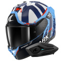 Pack Skwal i3 Replica Raul Fernandez BBW + Kit Bluetooth Sena for Shark Solo