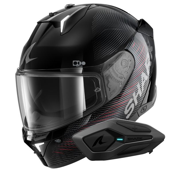 Integral Shark Skwal i3 SP Lyne KAR + Kit Bluetooth Sena for Shark Solo