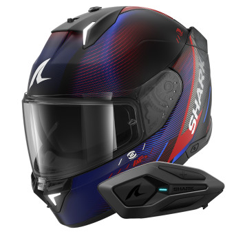 Casque Integral Shark Skwal i3 Speed-Tech Mat KRB + Kit Bluetooth Sena for Shark Solo Casque Integral Shark Skwal i3 Speed-Tech Mat KRB + Kit Bluetooth Sena for Shark Solo