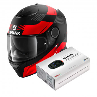 Integral Shark Spartan 1.2 Strad Mat KRA + Kit Bluetooth Sena SMH5