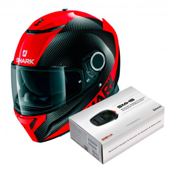 Integral Shark Spartan Carbon 1.2 Skin DRR + Kit Bluetooth Sena SMH5