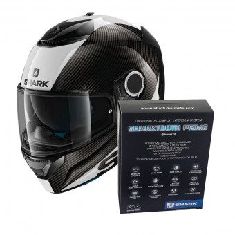 Integral Shark Spartan Carbon 1.2 Skin DWS + Kit Bluetooth Sharktooth Prime