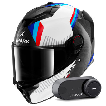 Integral Shark Spartan GT Pro Dokhta Carbon DWB + Kit Bluetooth Lokui K30