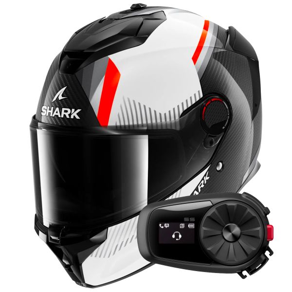 Integral Shark Spartan GT Pro Dokhta Carbon DWO + Kit Bluetooth 5S Solo