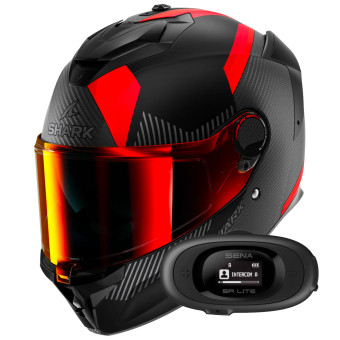 Integral Shark Spartan GT Pro Dokhta Carbon Mat DOA + Kit bluetooth 5R Lite Solo