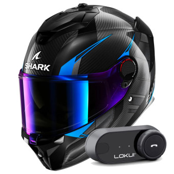 Integral Shark Spartan GT Pro Kultram Carbon DKB + Kit Bluetooth Lokui K30