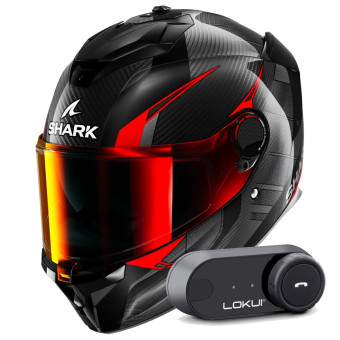 Casque Integral Shark Spartan GT Pro Kultram Carbon DKR + Kit Bluetooth Lokui K30 Casque Integral Shark Spartan GT Pro Kultram Carbon DKR + Kit Bluetooth Lokui K30