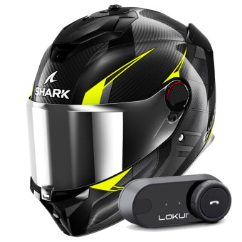 Integral Shark Spartan GT Pro Kultram Carbon DKY + Kit Bluetooth Lokui K30