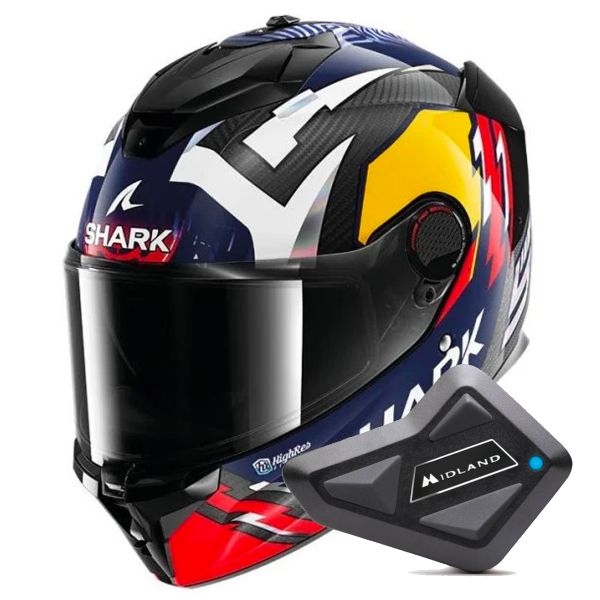 Integral Shark Spartan GT Pro Replica Zarco Signature Carbon + Kit Bluetooth BT Mini