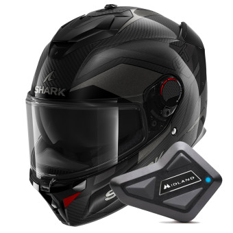 Integral Shark Spartan GT Pro Ritmo Carbon DAU + Kit Bluetooth BT Mini