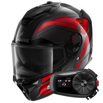 Integral Shark Spartan GT Pro Ritmo Carbon DRU + Kit Bluetooth 5S Solo