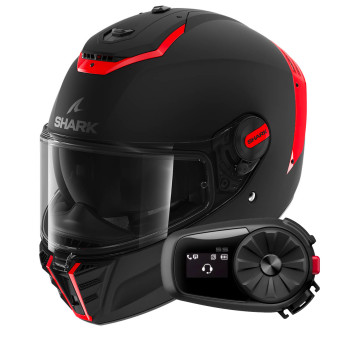 Integral Shark Spartan RS Blank Mat SP KOK + Kit Bluetooth 5S Solo