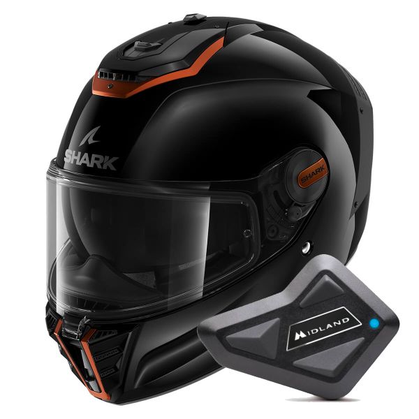 Integral Shark Spartan RS Blank SP KCK + Kit Bluetooth BT Mini