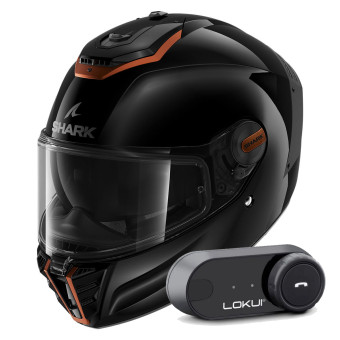 Integral Shark Spartan RS Blank SP KCK + Kit Bluetooth Lokui K30