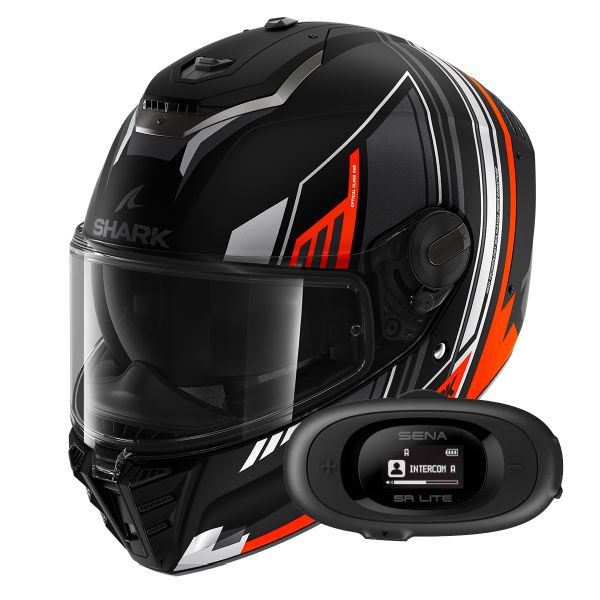 Integral Shark Spartan RS Byhron Mat KOU + Kit bluetooth 5R Lite Solo