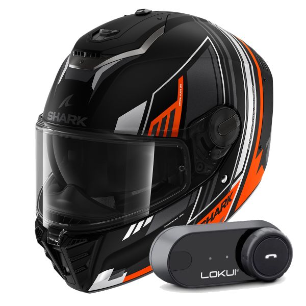 Integral Shark Spartan RS Byhron Mat KOU + Kit Bluetooth Lokui K30