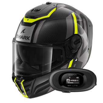 Integral Shark Spartan RS Carbon Shawn DYA + Kit bluetooth 5R Lite Solo