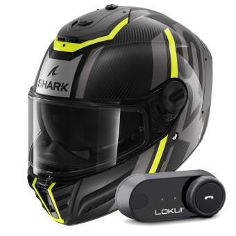 Integral Shark Spartan RS Carbon Shawn DYA + Kit Bluetooth Lokui K30