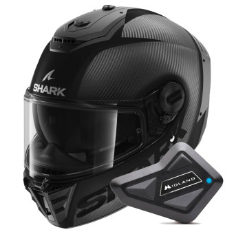 Integral Shark Spartan Rs Carbon Skin Visor In The Box Carbon Mat DMA + Kit Bluetooth B