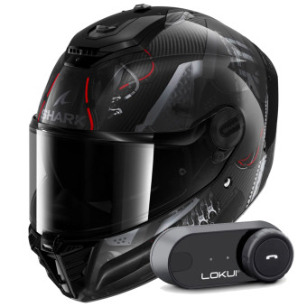 Integral Shark Spartan RS Carbon Xbot DAA + Kit Bluetooth Lokui K30