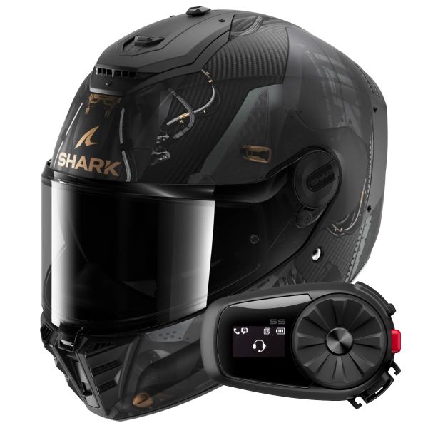 Integral Shark Spartan RS Carbon Xbot Mat DAC + Kit Bluetooth 5S Solo