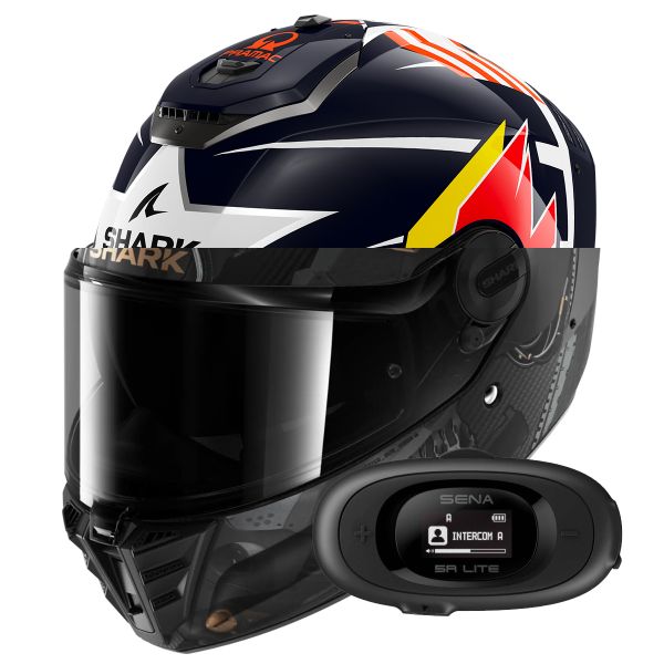 Integral Shark Spartan RS Replica Zarco Austin BRW + Kit bluetooth 5R Lite Solo
