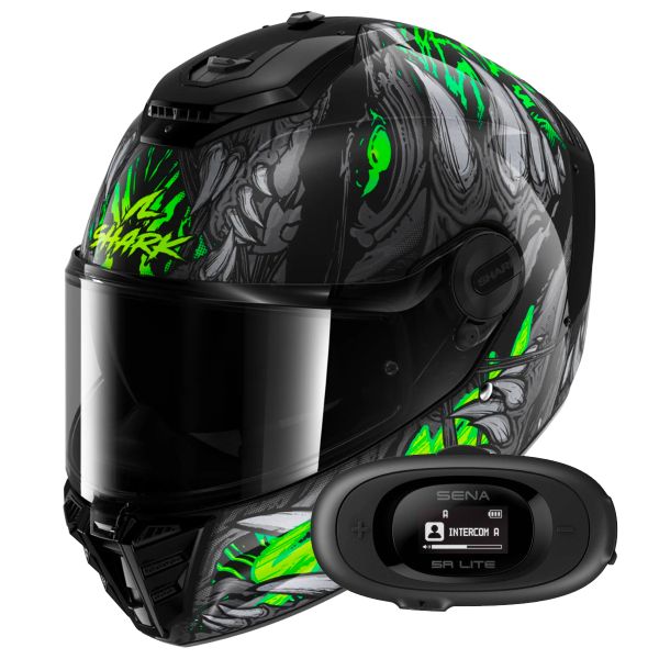 Integral Shark Spartan RS Shaytan KGA + Kit bluetooth 5R Lite Solo