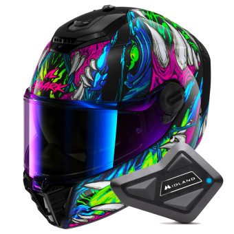 Integral Shark Spartan RS Shaytan KGV + Kit Bluetooth BT Mini