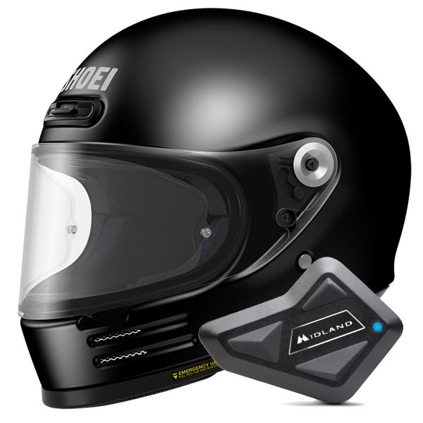 Integral Shoei Glamster 06 Negro + BT Mini Kit Bluetooth Integral Shoei Glamster 06 Negro + BT Mini Kit Bluetooth
