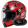 Casque Integral Shoei Glamster 06 Blast TC1 + Kit bluetooth 5R Lite Solo