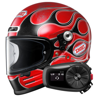 Casque Integral Shoei Glamster 06 Blast TC1 + Kit Bluetooth 5S Solo Casque Integral Shoei Glamster 06 Blast TC1 + Kit Bluetooth 5S Solo