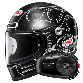 Casque Integral Shoei Glamster 06 Blast TC5 + Kit Bluetooth 5S Solo