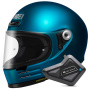 Casque Integral Shoei Glamster 06 Laguna Azul + BT Mini Kit Bluetooth