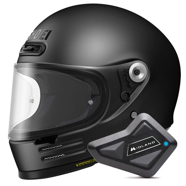 Integral Shoei Glamster 06 Negro Mate + BT Mini Kit Bluetooth Integral Shoei Glamster 06 Negro Mate + BT Mini Kit Bluetooth