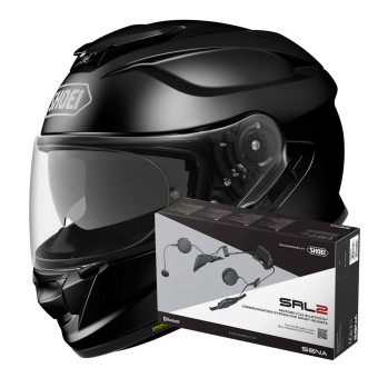 Integral Shoei GT-AIR 2 Black + Intercom Sena SRL-02