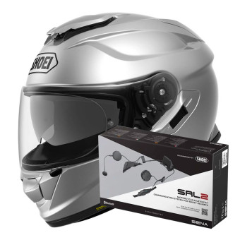 Integral Shoei GT-AIR 2 Light Silver + Intercom Sena SRL-02