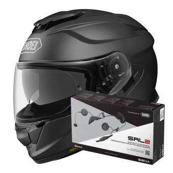 Integral Shoei GT-AIR 2 Matt Black + Intercom Sena SRL-02
