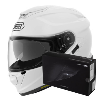Integral Shoei GT-AIR 2 White + Intercom Sena SRL-Mesh