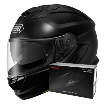 Integral Shoei GT-AIR 3 Black + Intercom Sena SRL-03