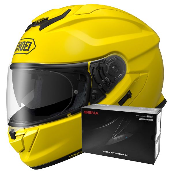 Integral Shoei GT-AIR 3 Bright Yellow + Intercom Sena SRL-03 Integral Shoei GT-AIR 3 Bright Yellow + Intercom Sena SRL-03